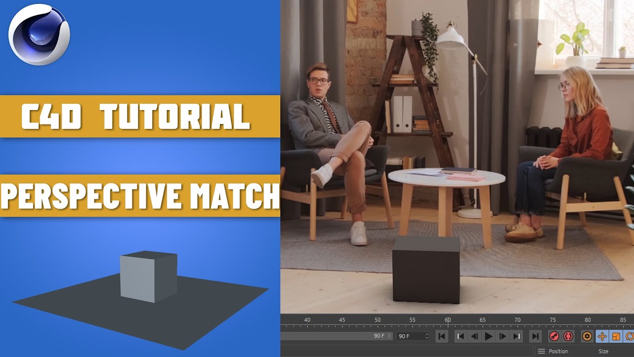 Cinema 4D Tutorial :- Camera Perspective Matching