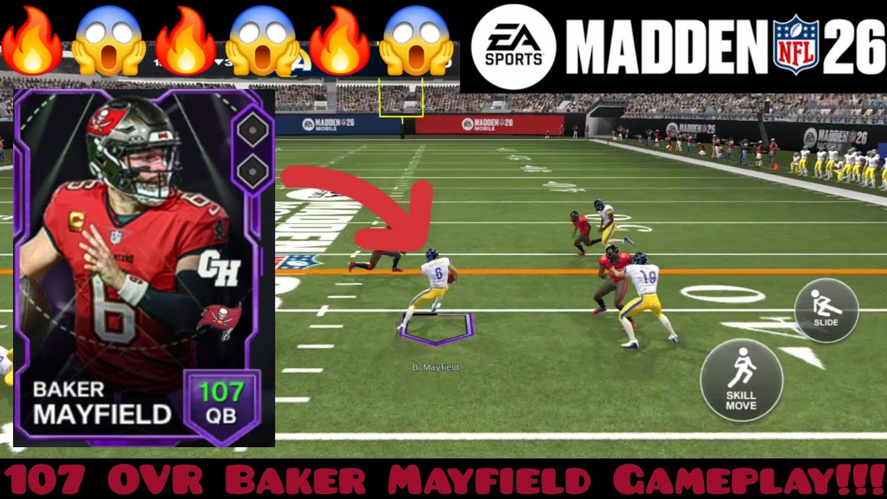 107 OVR Baker Mayfield Gameplay!!! | Madden Mobile 26
