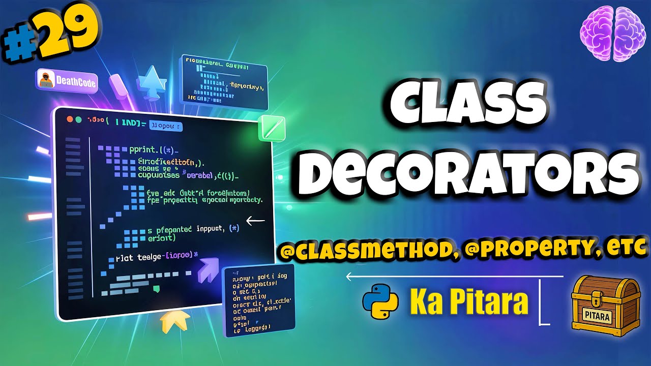 Property, Classmethod, Staticmethod – Real Use Cases #29 || Python ka Pitara || DeathCode