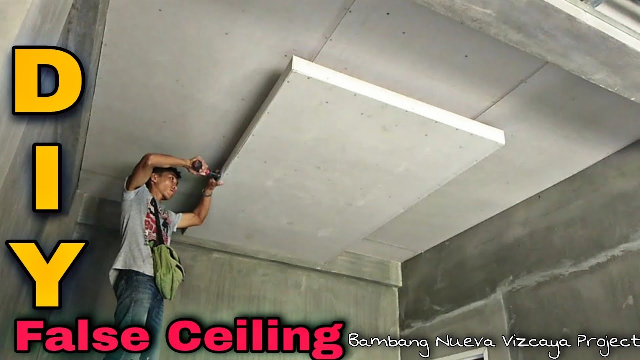 DIY False Ceiling Installation step by Step || Pagkikisame Ng Drop Ceiling