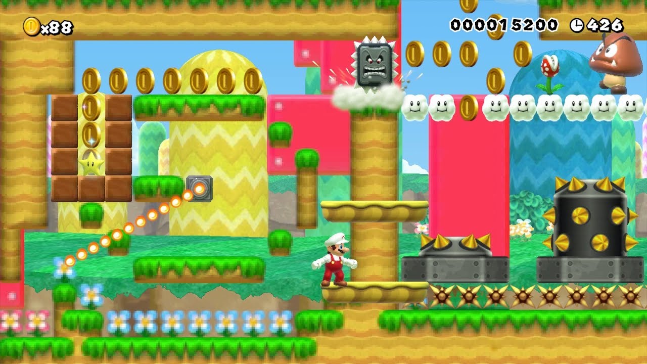 Super Mario Maker - New Super Mario Bros. 2 Game Style
