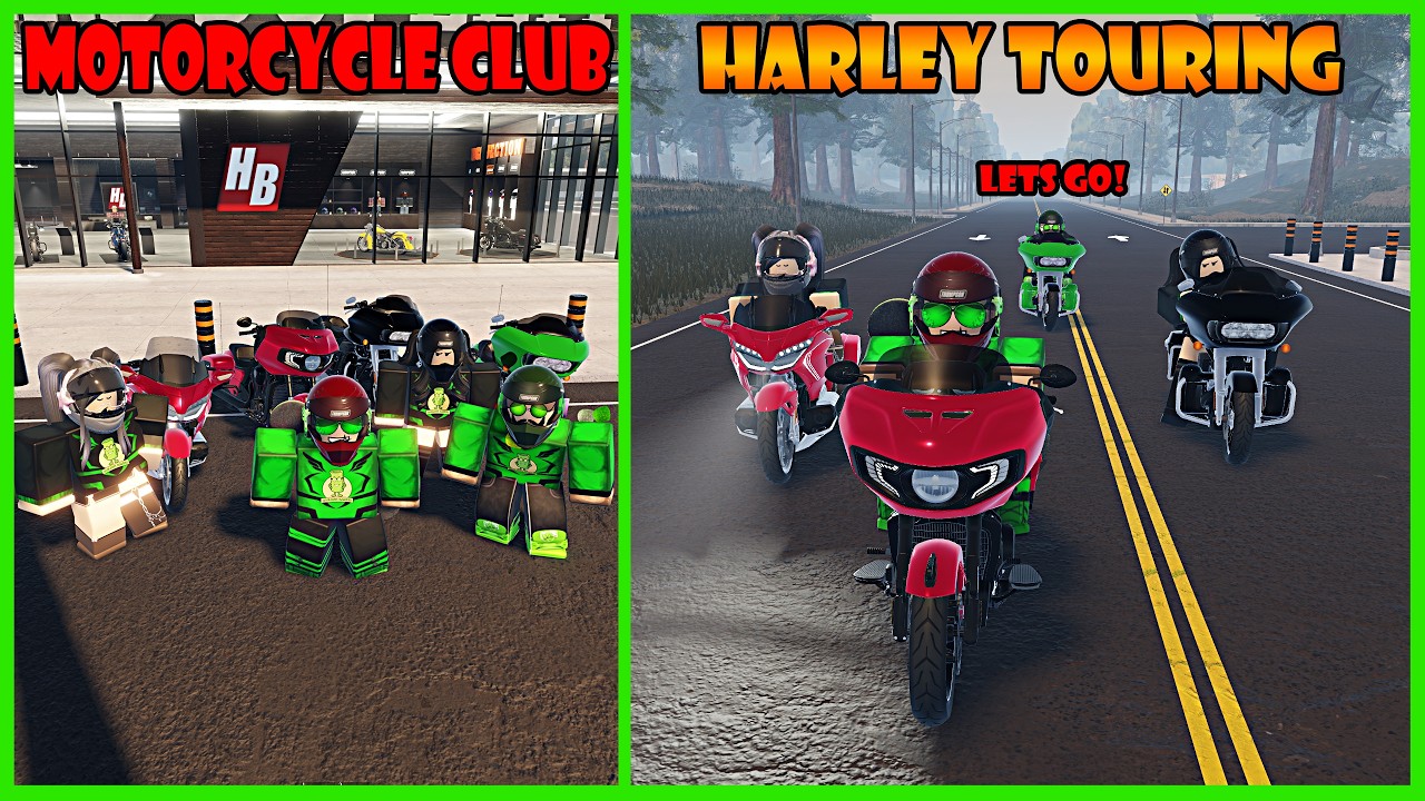 Aku Membentuk Geng Motor & Beli Motor Harley Untuk Touring Di Jalanan - Roblox Eagle Nation