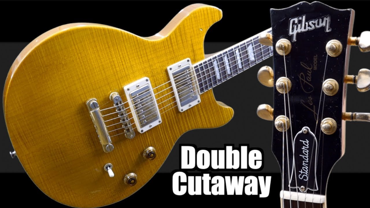 Where Did the DC LP Come From? | 1998 Gibson Les Paul Doublecut Standard Trans Amber | Review + Demo