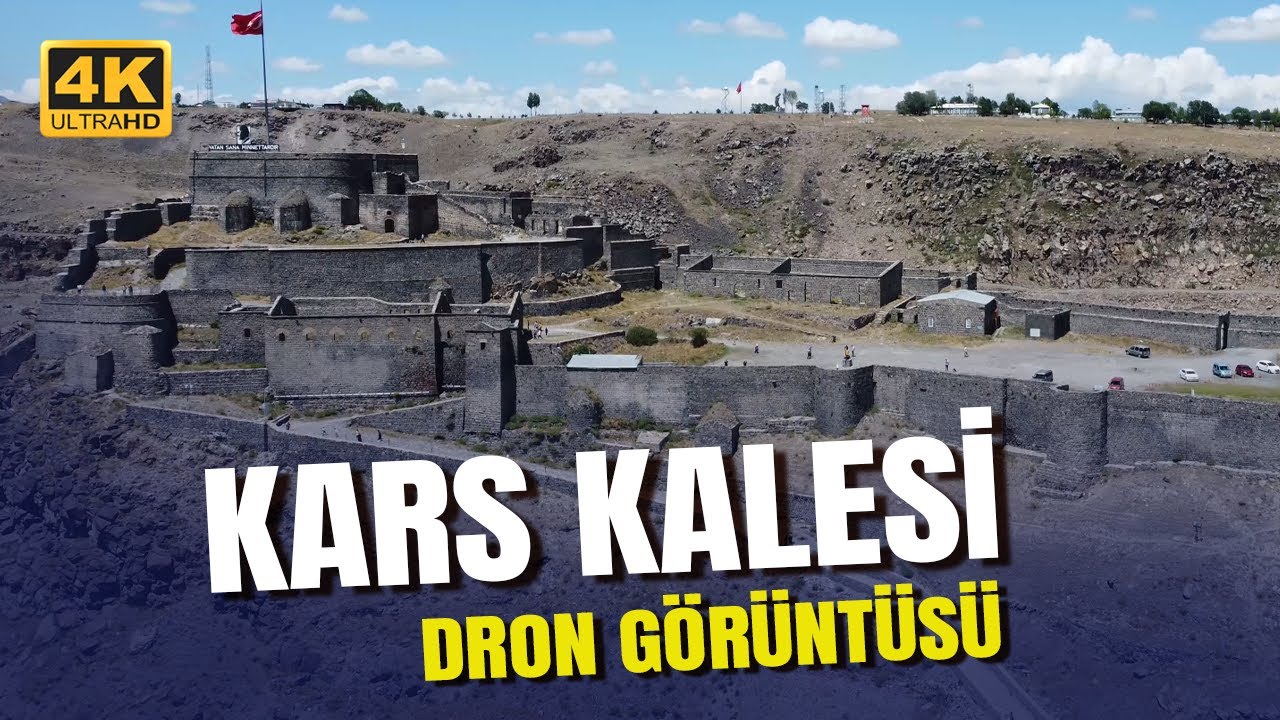 Kars Kalesi Havadan Drone Görüntüsü 4K