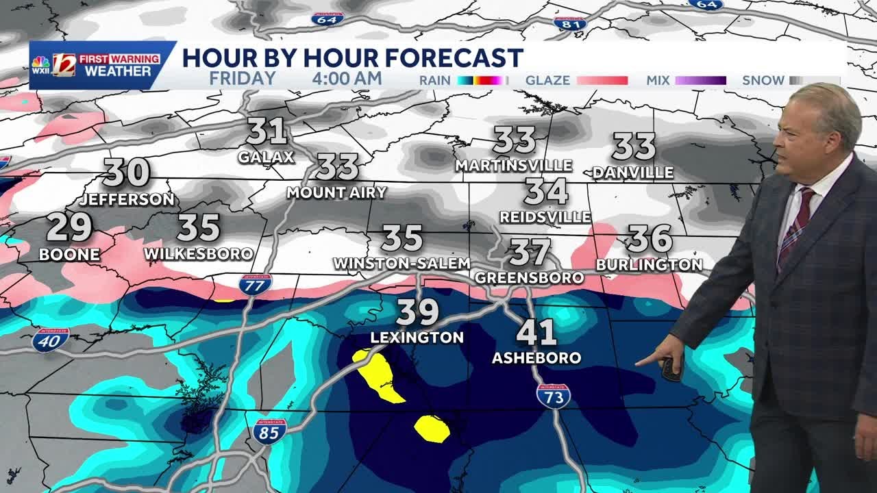 Winter weather alerts are up for Friday, first Triad snowfall possible and slippery roads may dev...