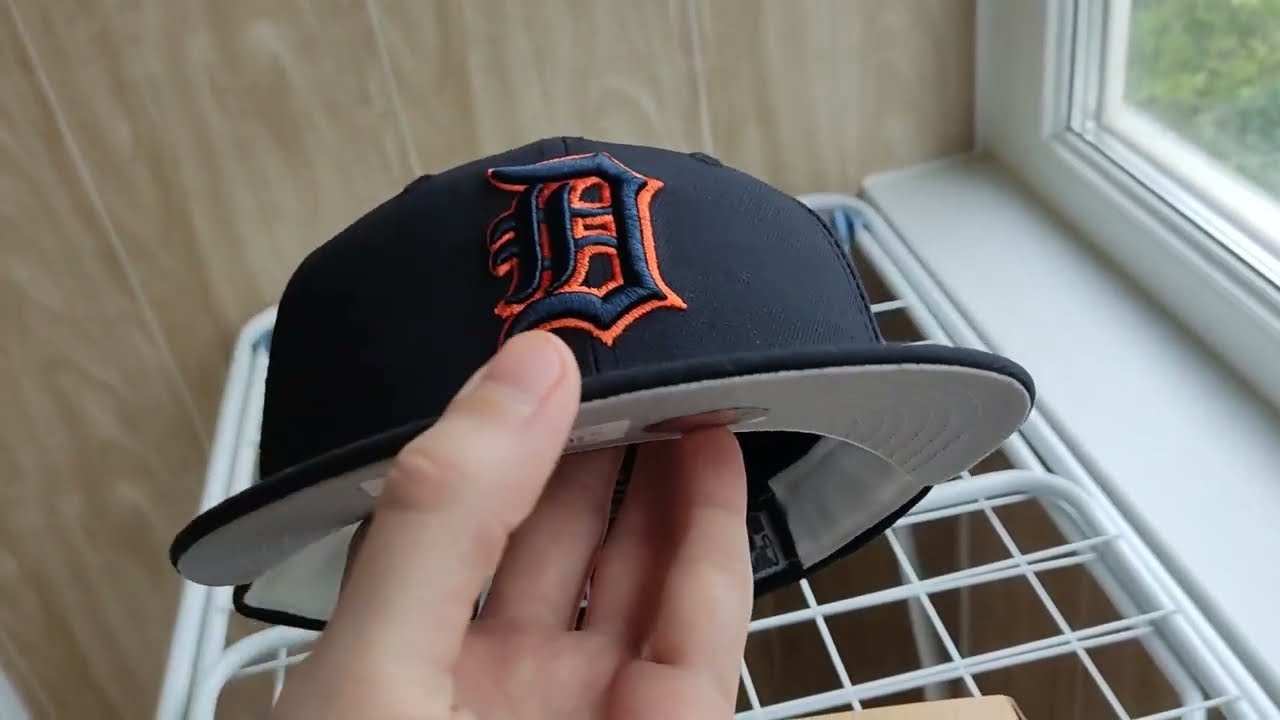 Бейсболка New Era 59FIFTY Detroit Tigers Stadium Patch Classic Navy\Grey UV Fitted Cap