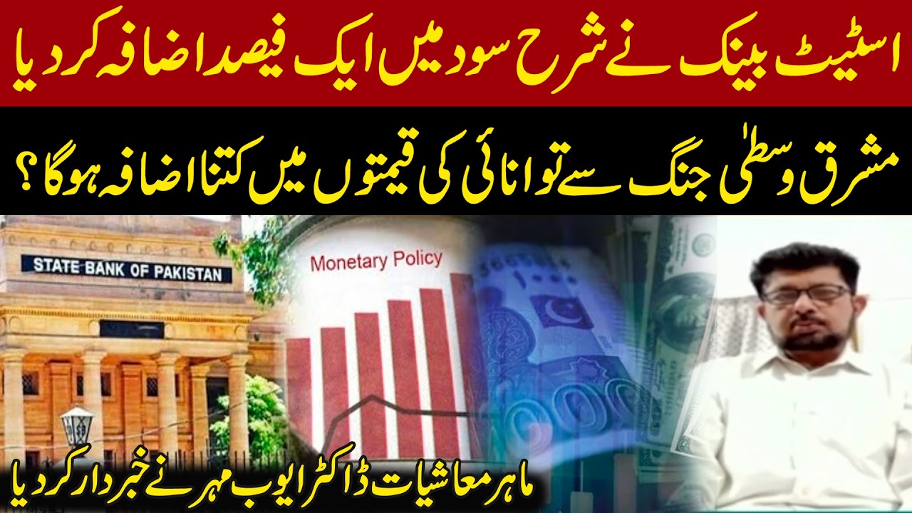 State bank of pakistan monetary policy 2026 | Interest Rate Hiked by 1% | Dr. Ayub Mehar Warns