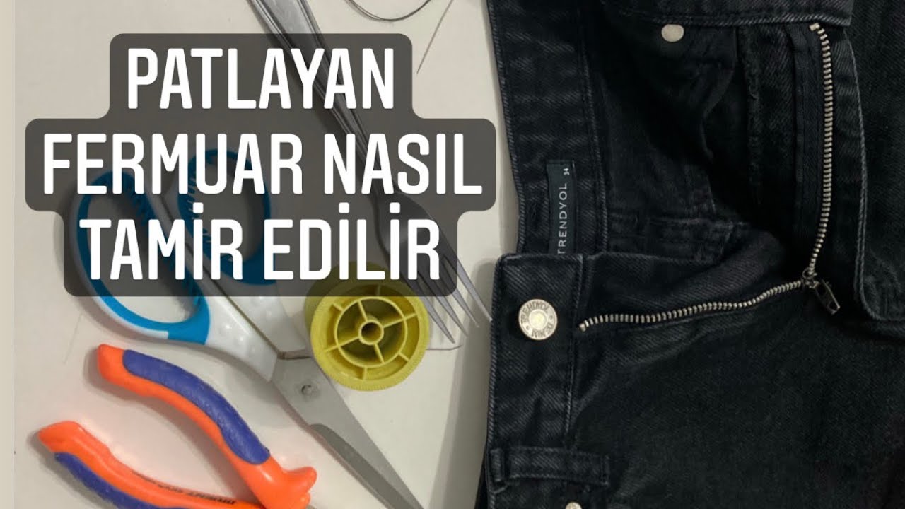 Patlayan Fermuar Nasıl Tamir Edilir? Pantolon Fermuarı Dikimi