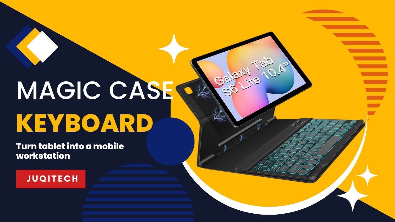 Turn your tablet into a mobile workstation with the thin and light Slim Book Cover Keyboard