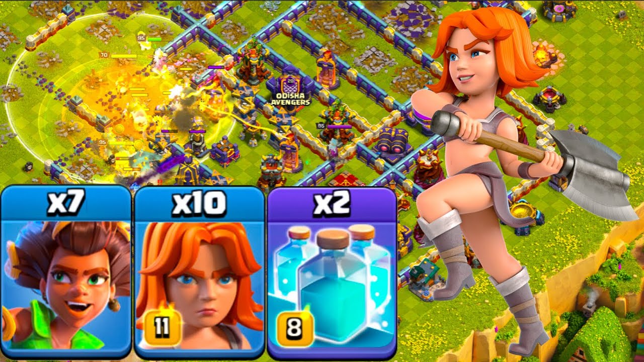 6k Trophy Push: TH16 Root Rider Valks Dominate Legend League! Clash of Clans