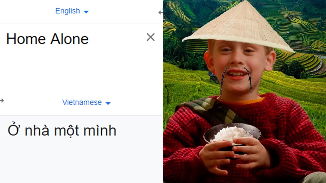 Home Alone in different languages meme
