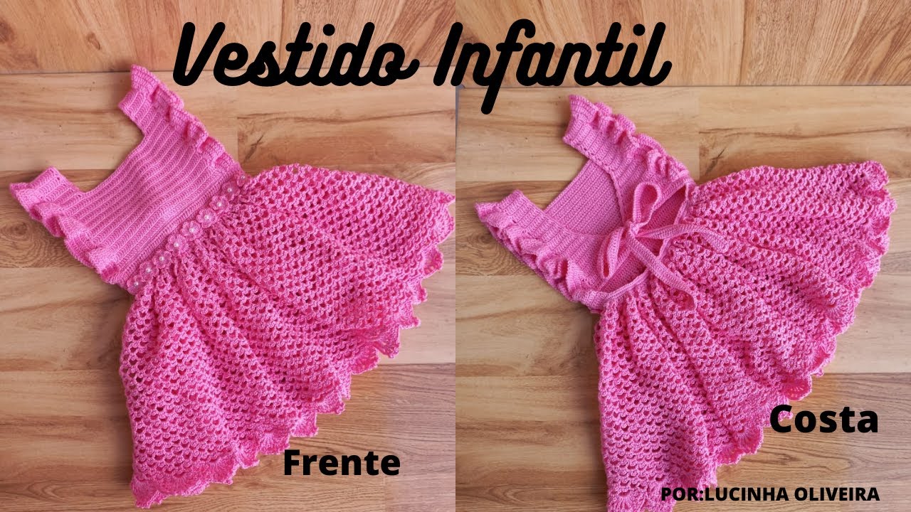 Vestido de Crochê Infantil Passo a Passo – Tutorial Completo! 👗 - @FioaFioCrochê