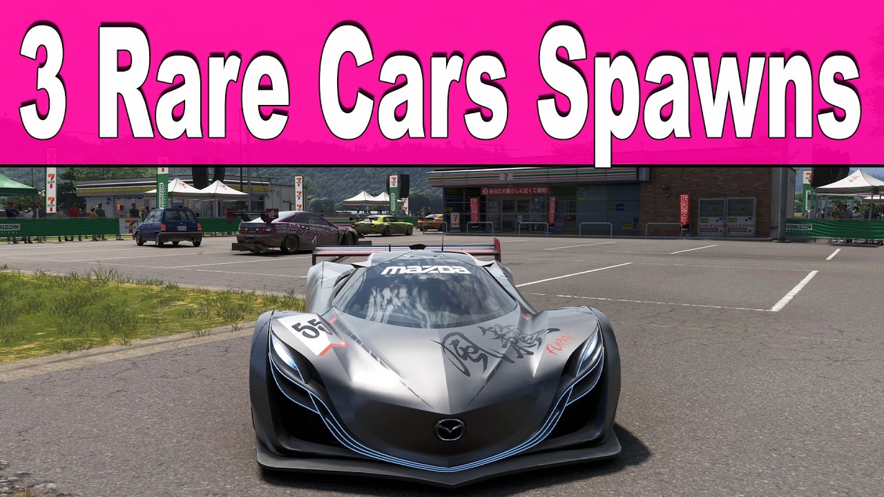 Forza Horizon 6 - 3 Rare Cars Spawns in The 7-Eleven Evolving World