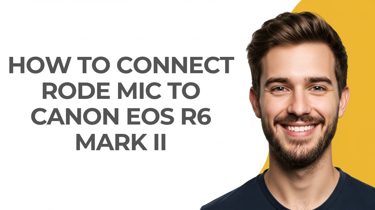 How to Connect Rode Mic to Canon Eos R6 Mark Ii - GUIDE!