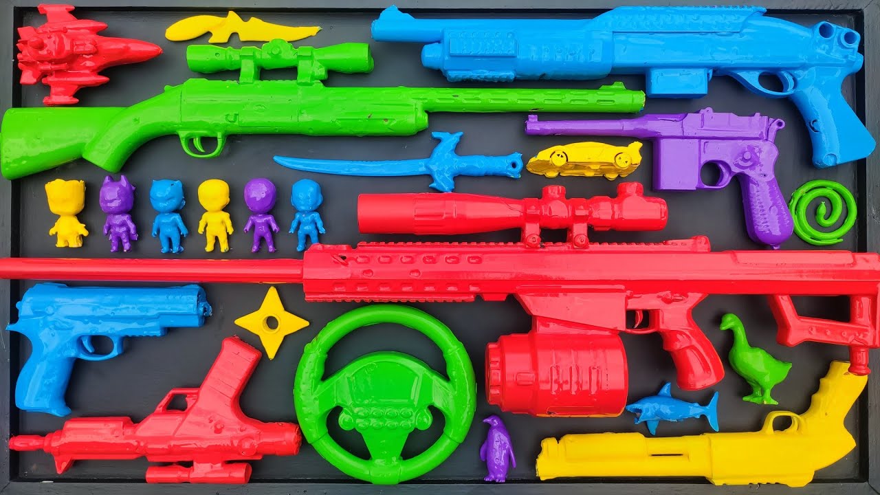 Membersihkan Sniper Rifle, AK47, Shotgun, Glock Pistol, Cowboy PSTL, SPAS-12, Mouser Pistol EPS 122