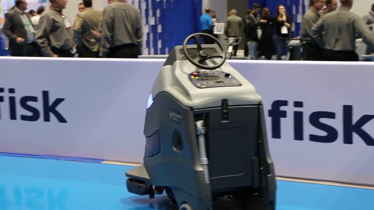 The Nilfisk Liberty A50 cleans autonomously at ISSA 2016