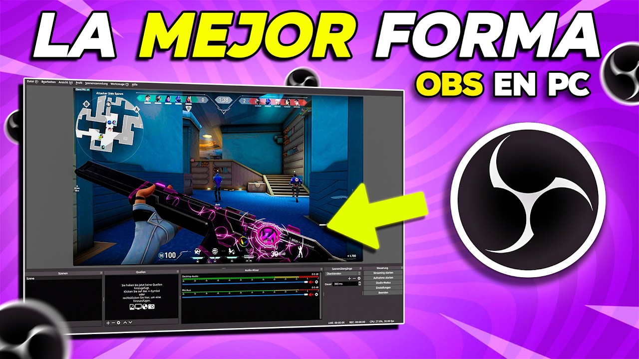 Cómo GRABAR tu Gameplay en PC con OBS Studio – Configuración ÓPTIMA 2025 🚀