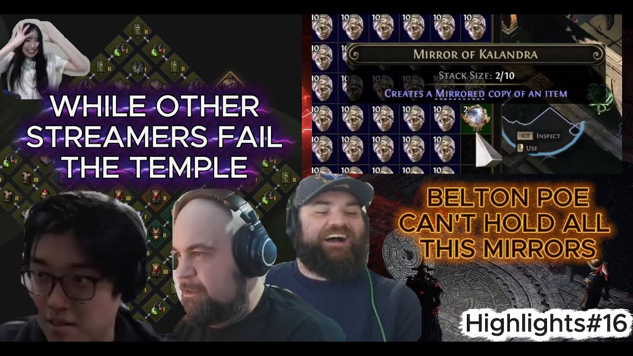 PoE 2 0.4 BeltonPOE can't stop finding Mirrors , MajorAimless Gives performance advice