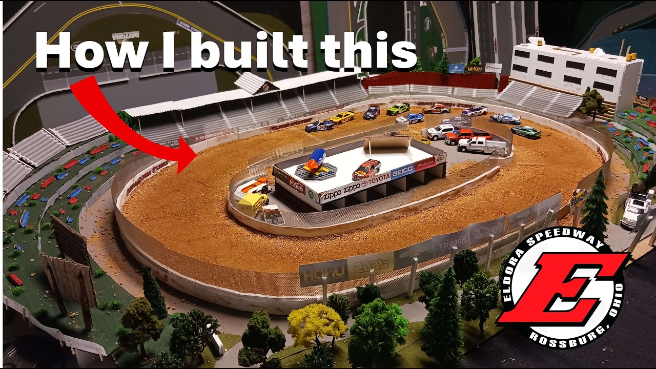 How I built a Nascar Stop-Motion Dirt Track!