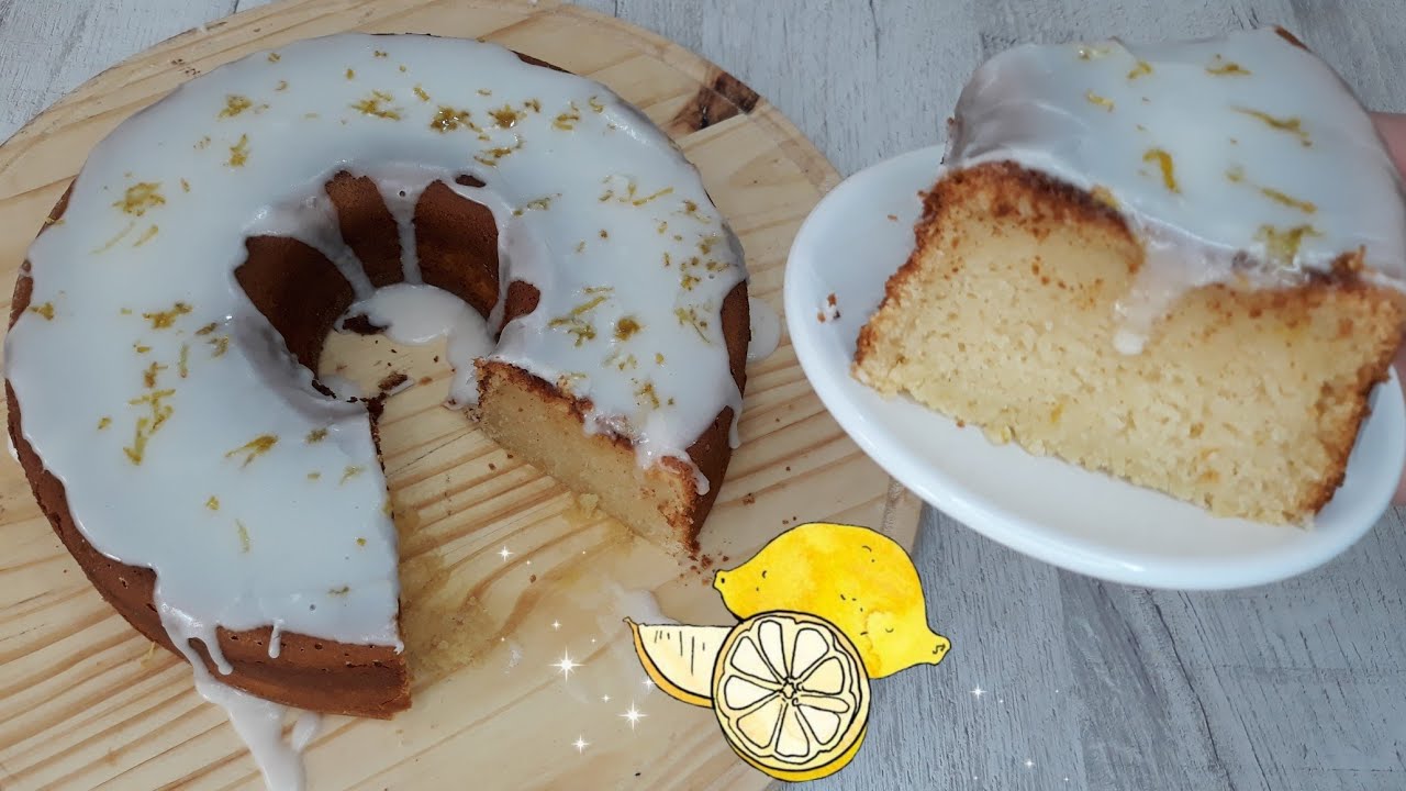 Una Buena Torta de Limón🍋 Húmeda sin Mantequilla y en licuadora, Pastel de Limón, lemon cake💜