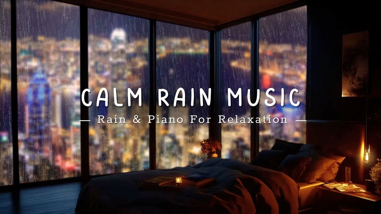 Healing Piano Rain Ambience | Relax Your Mind, Release Stress, and Sleep Better Tonight