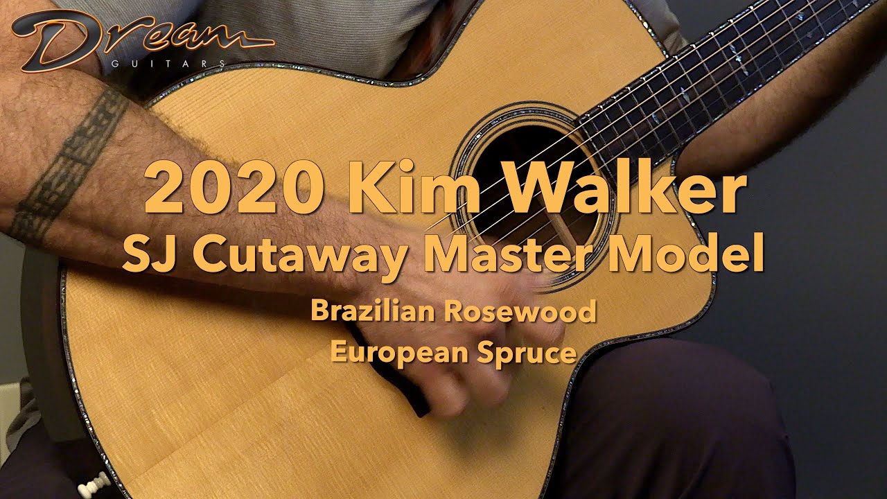 Dream Guitars - 2020 Kim Walker SJ Cutaway Master Model, Brazilian RW/Italian Spruce #guitardemo