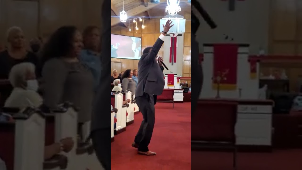 Pastor Bertrand Maurice Bailey Jr sings 