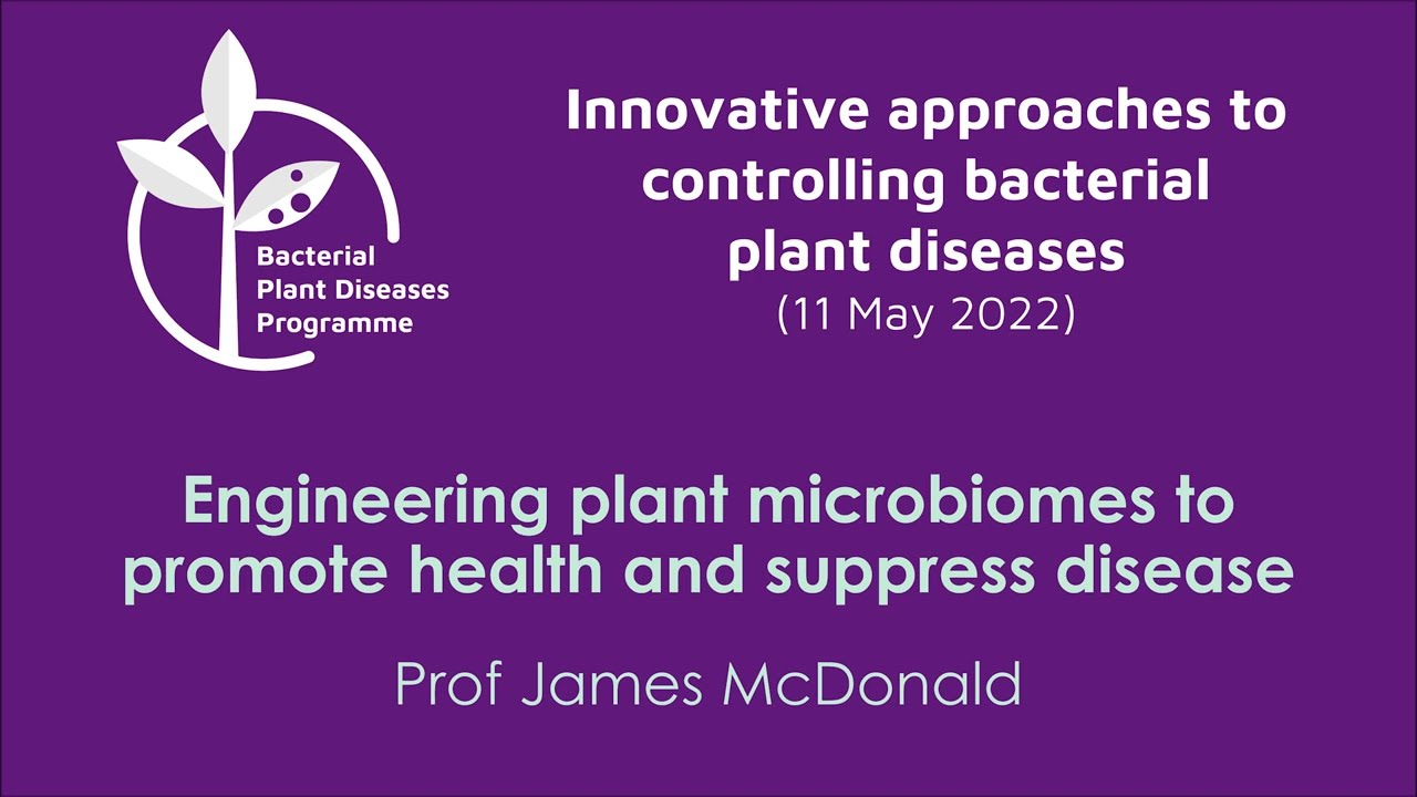 Engineering plant microbiomes to promote health and suppress disease | James McDonald (Future Oak)