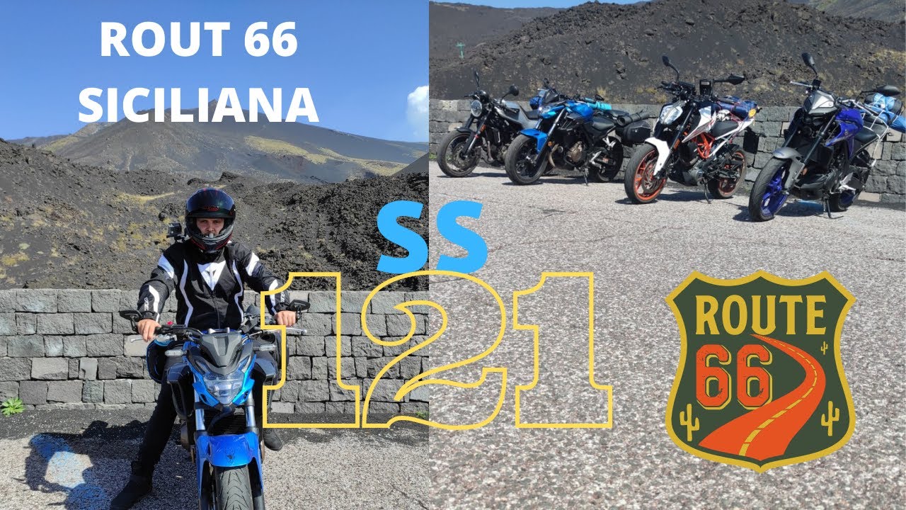 SS 121 IN MOTO - LE STRADE PIU' BELLE DELLA SICILIA (NEW ROUTE 66)