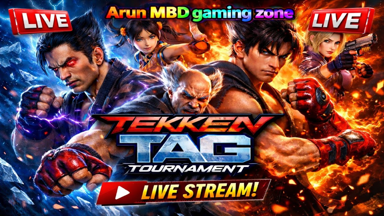 🔴 LIVE Tekken Tag Tournament। Arun MBD Gaming Zone 