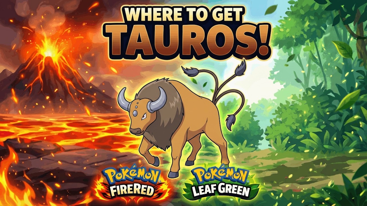 Где найти Тауроса в Pokemon Fire Red и Leaf Green?