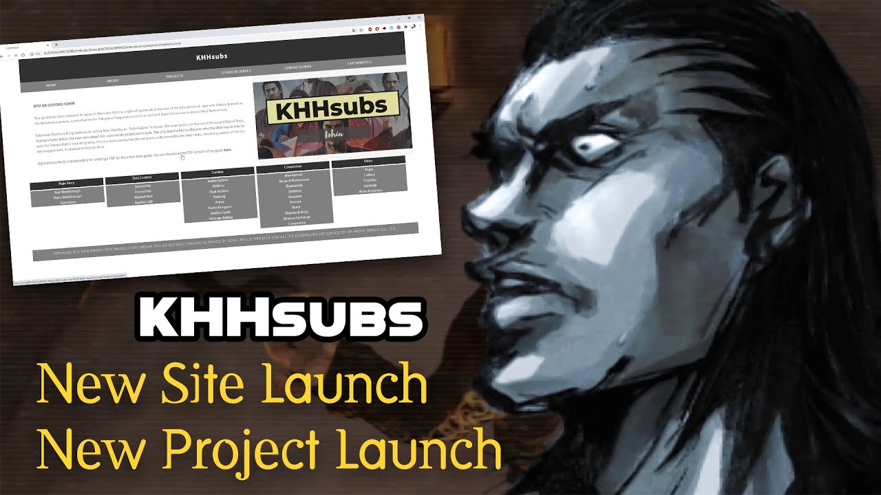 KHHsubs New Site Launch + New Project Launch