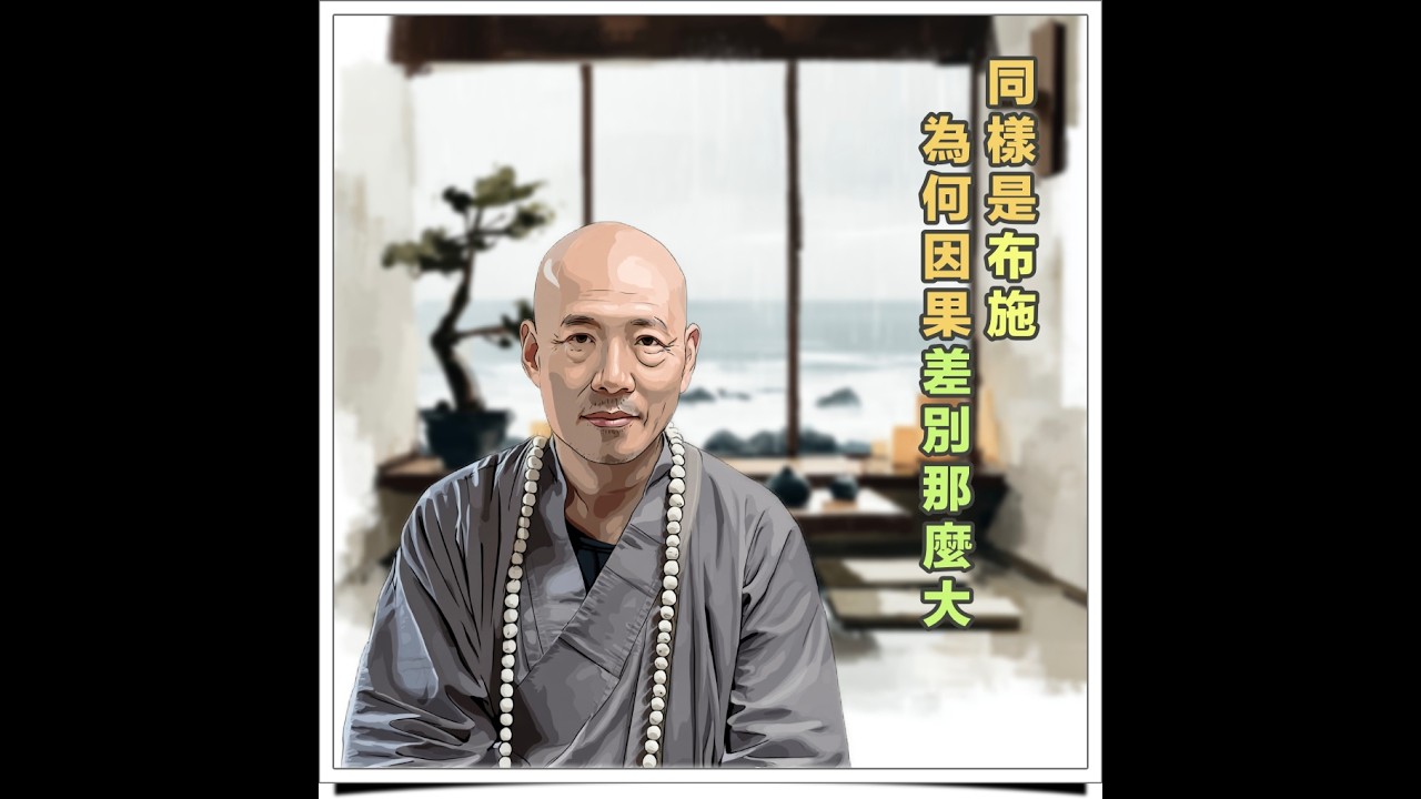 大安法師：【同樣是布施，為什麼因果差別那麼大？】