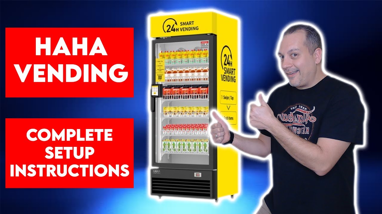 Как настроить новый торговый автомат-холодильник HAHA Vending AI!