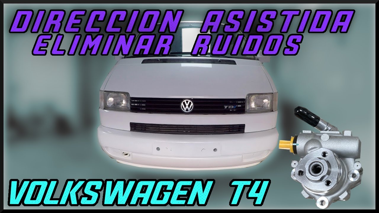 CAMBIAR BOMBA DE DIRECCIÓN ASISTIDA VW T4 - eliminar ruidos, sustitución de liquido de dirección
