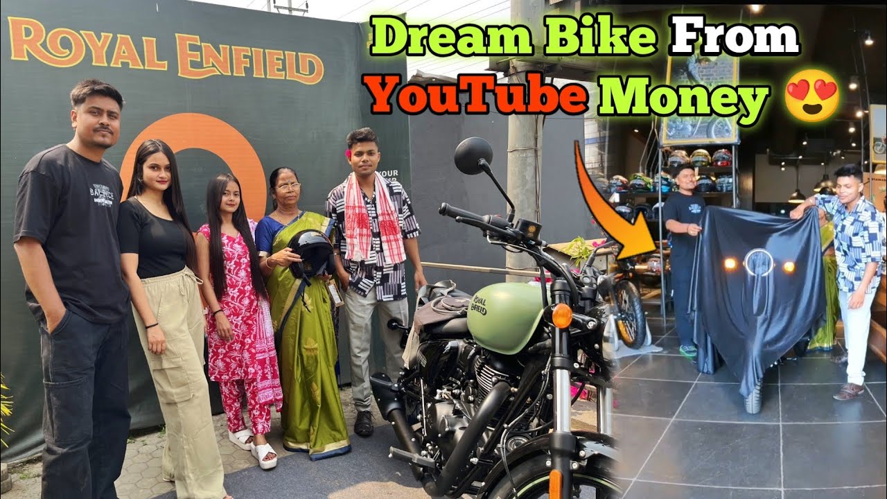 Finally Taking Delivery Royal Enfield Meteor 350 Dream Bike 2024😍 | YouTube Money 🤑