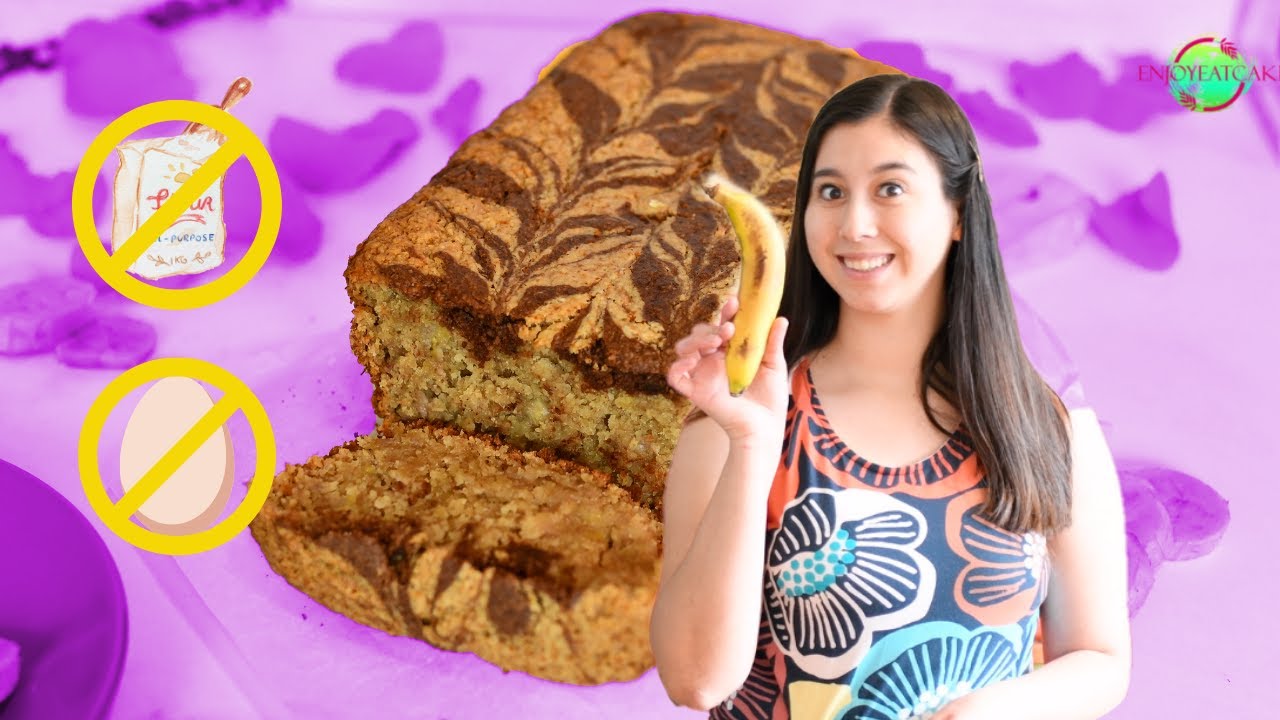 Como hacer BUDÍN de plátano sin HARINA y sin HUEVOS saludable
