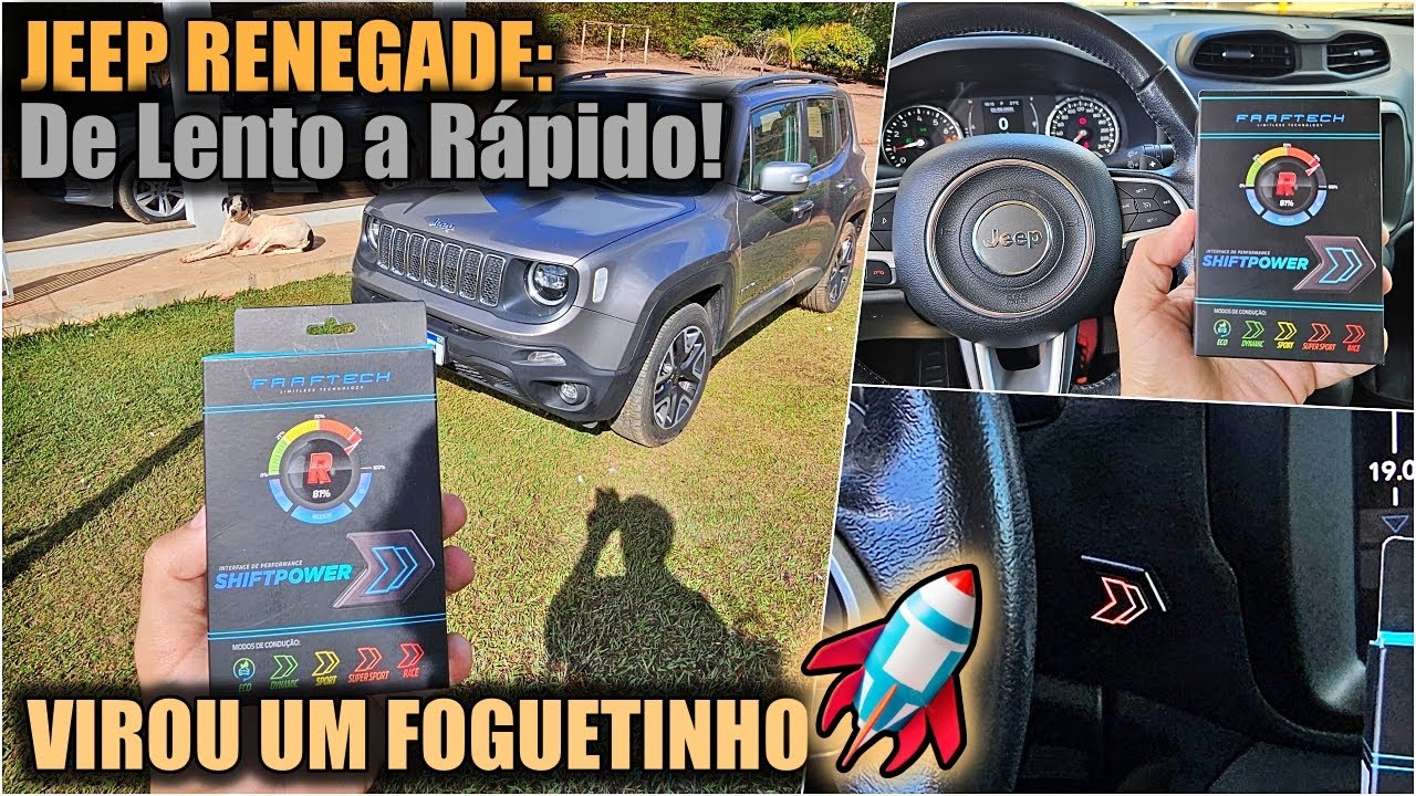 SHIFTPOWER NO JEEP RENEGADE 1.8: Funciona Mesmo? Acabando com Delay no acelerador, Teste Completo!