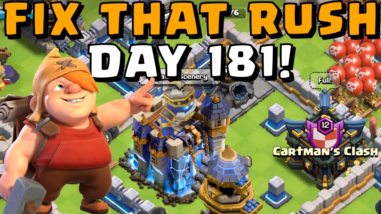 FIX THAT RUSH F2P DAY 181!  Trying to Redeem myself in Dragon 28! | TH18 | Clash of Clans