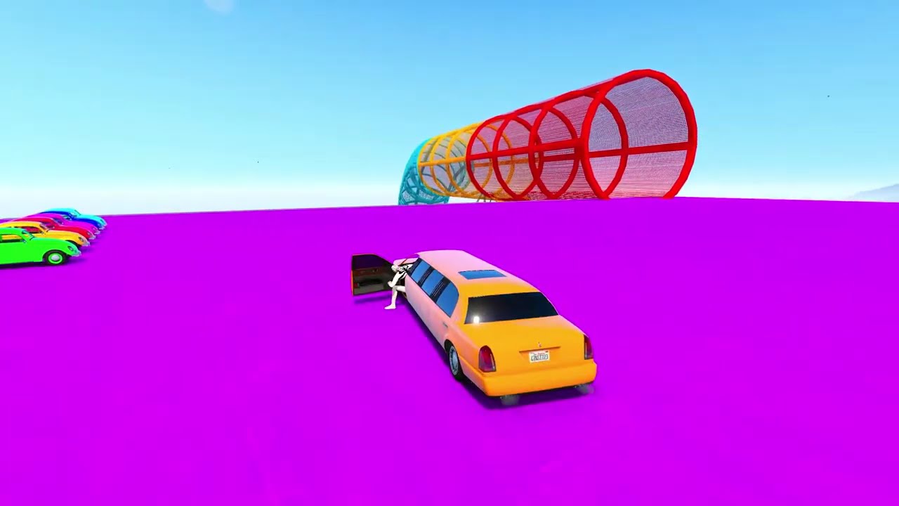 TRANSPORTING PIXAR CARS & FRUITS WITH COLORED & JOHN DEERE vs CLAAS vs TRACTORS - BeamNG.drive