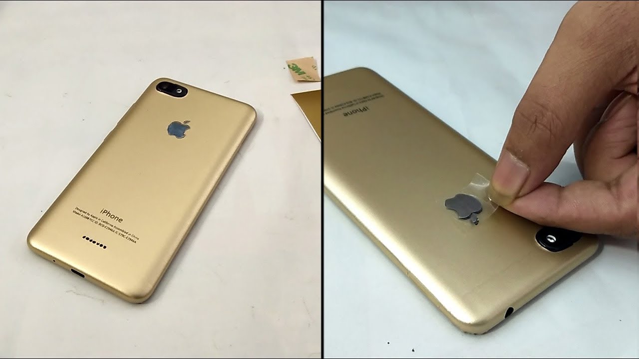 Redmi 6a, переделанный в iPhone XS Just Gold с ламинированной оболочкой Apple
