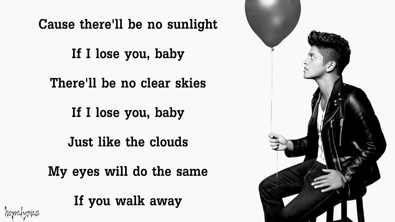 Bruno Mars - It Will Rain (Lyrics)