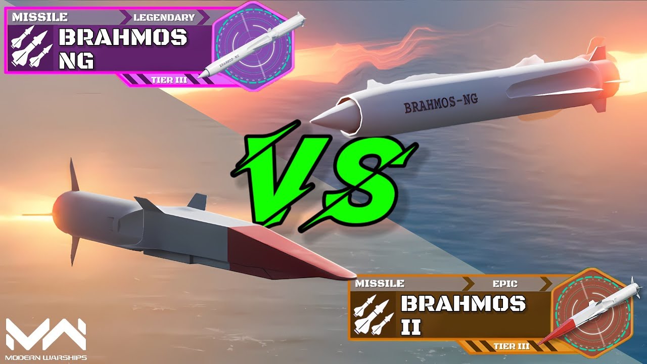 New Ranked Missile BrahMos NG VS BrahMos II | Missile Comparison | Modern Warships