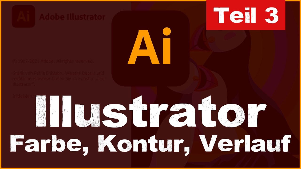 Adobe Illustrator CC 2022 für Anfänger - Farbe, Kontur, Verlauf & Form -  Tutorial Teil 3