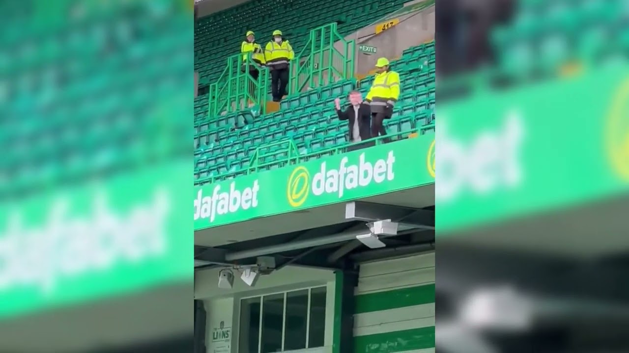 Celtic Fan stays behind to joke about Ibrox Disaster