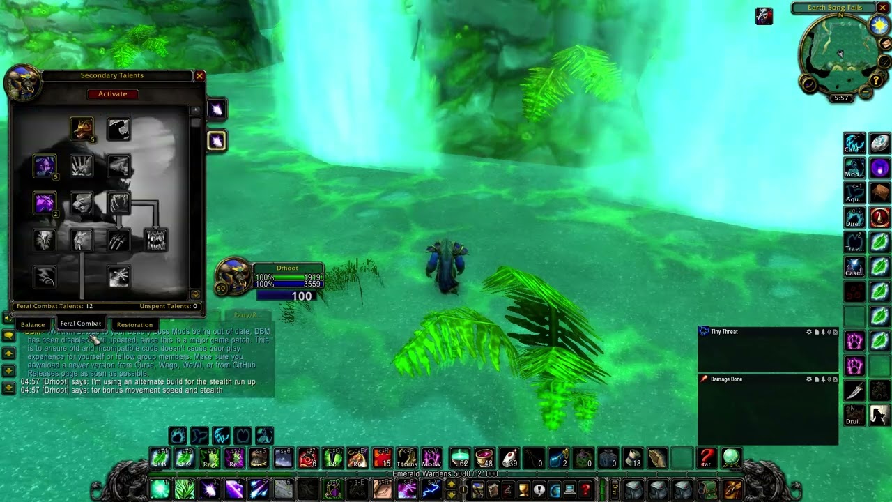 Princess Theradras Solo Run Lvl 50 Druid WoW SoD (Intro)