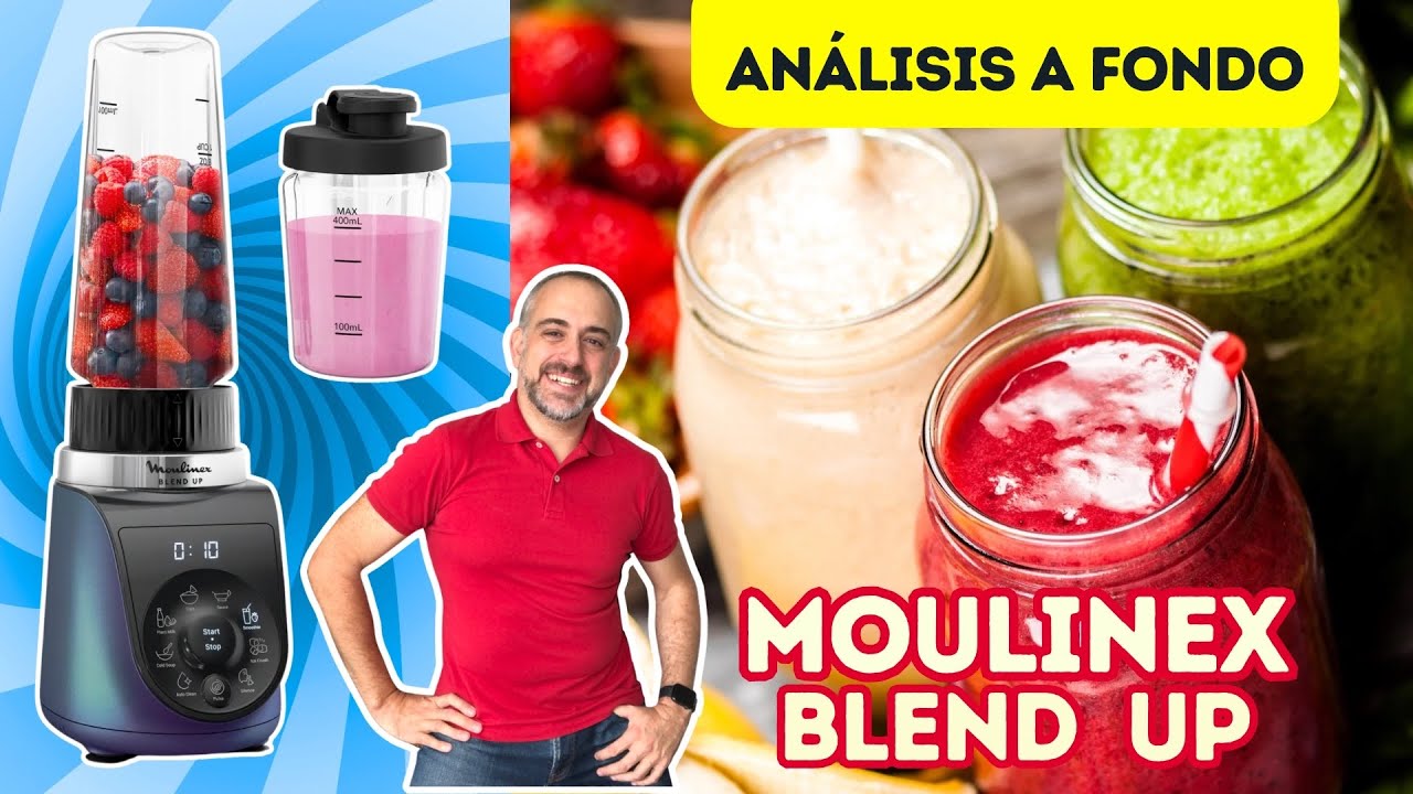 😱 ¿Vale la pena la NUEVA Moulinex Blend Up? | Unboxing + 5 recetas de batidora de vaso DELICIOSAS 🥗