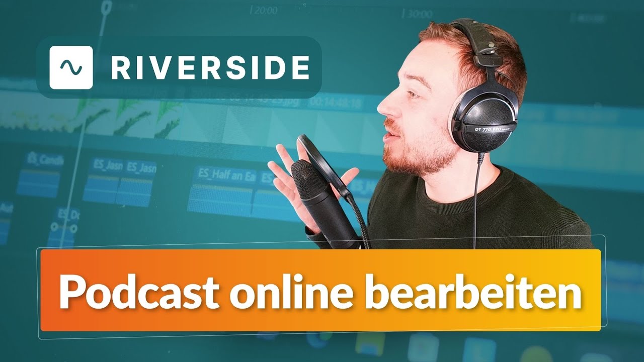 Podcast online bearbeiten mit Riverside (text-basierter Schnitt, Clips und Untertitel)