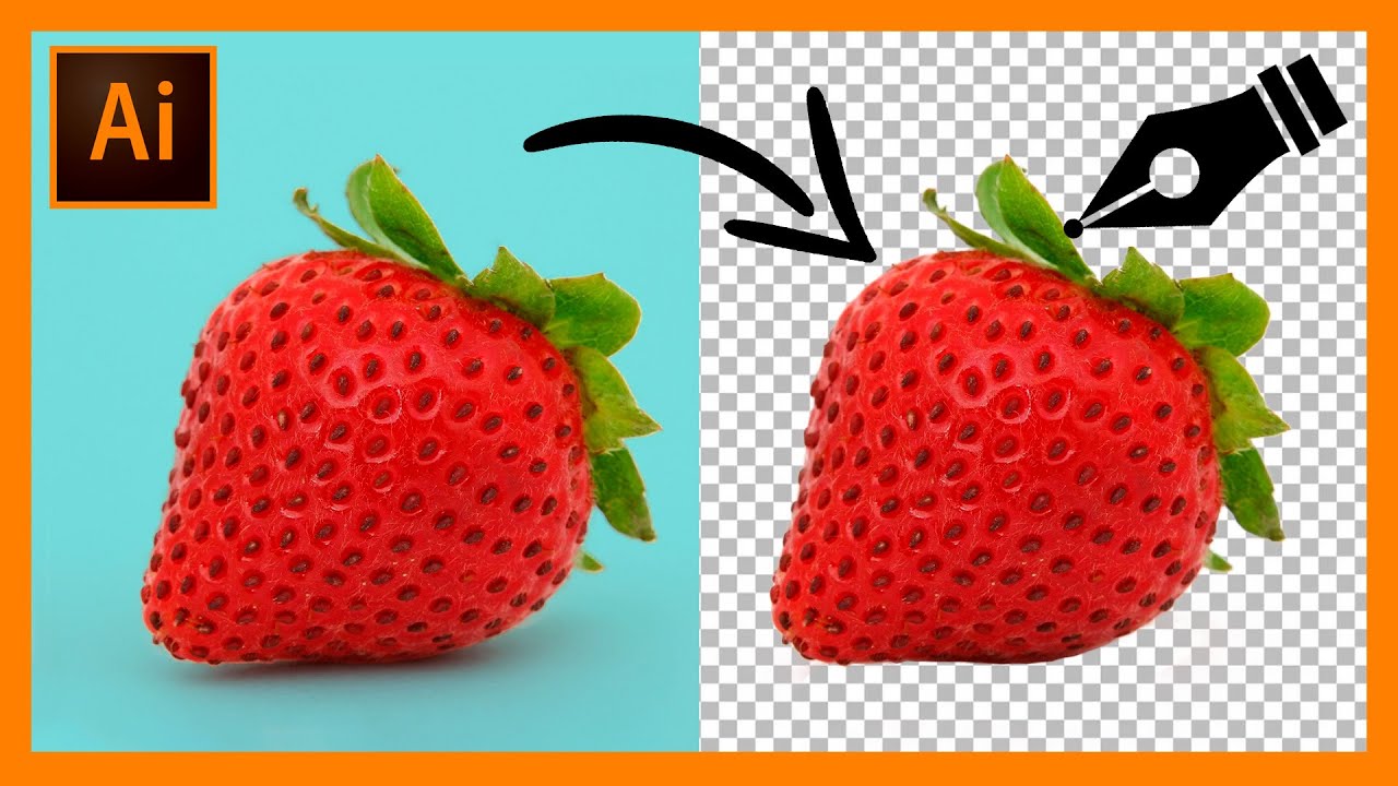 🟠 Cómo RECORTAR con PLUMA en Illustrator ✒