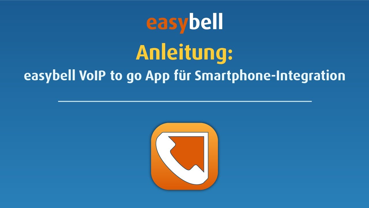 easybell VoIP to go Smartphone App